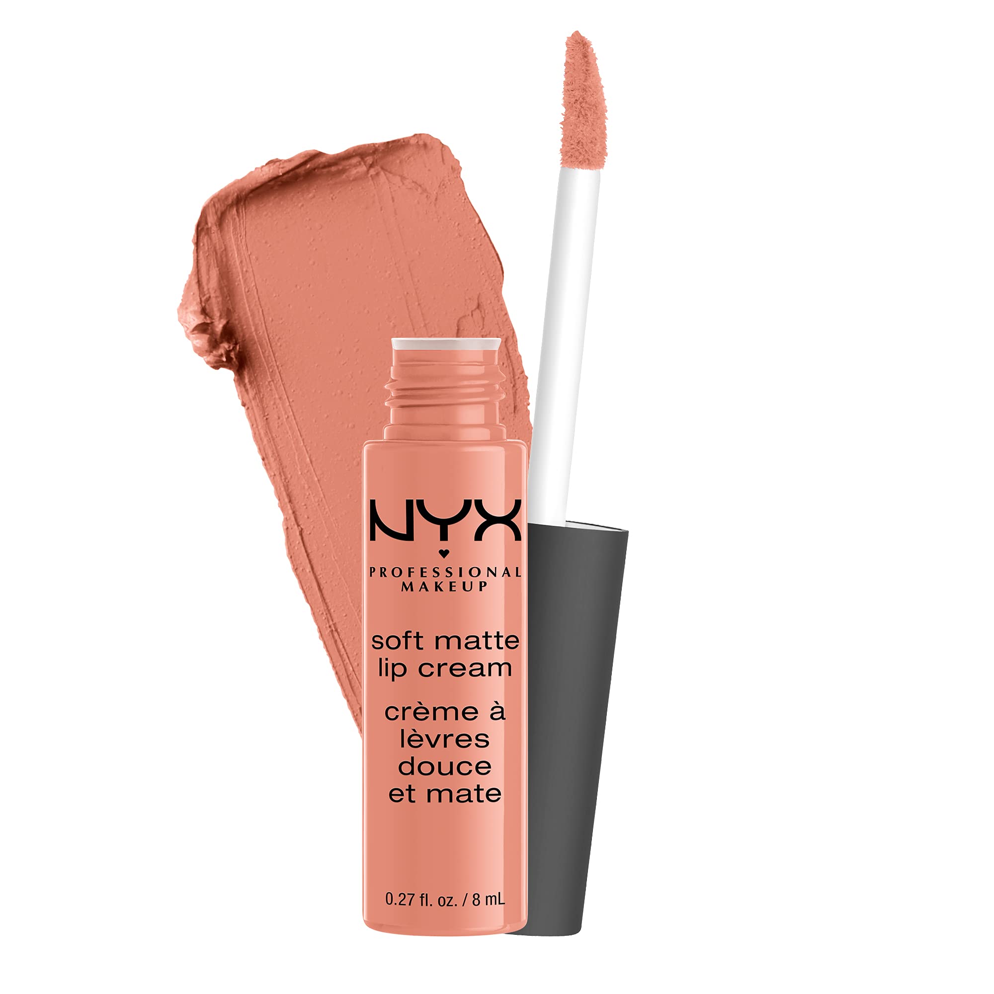 NYX PROFESSIONAL MAKEUP Soft Matte Lip Cream, Lightweight Liquid Lipstick - Cabo (Light Nude With Pink Undertone)